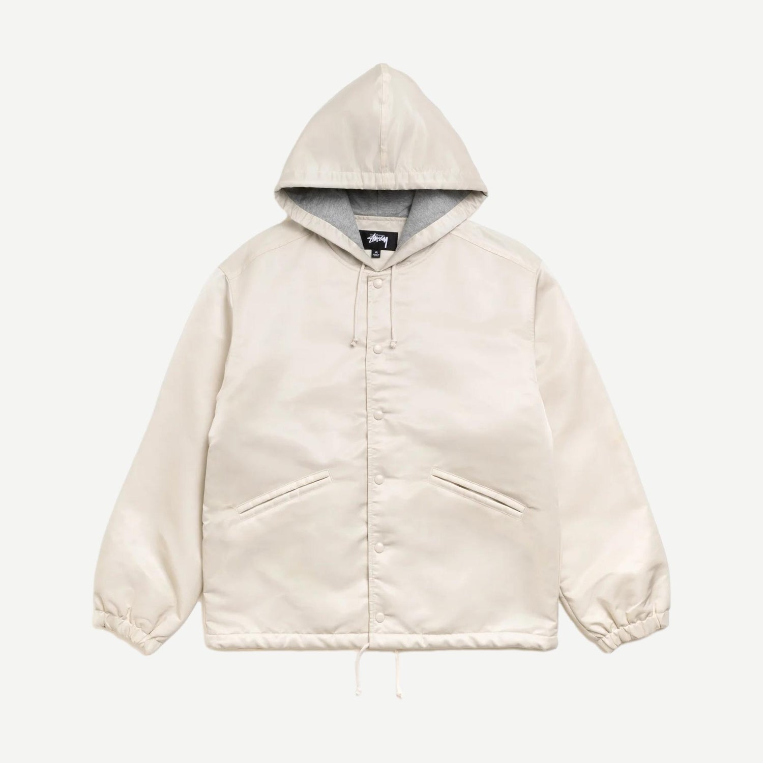 Hooded Coaches Jacket - Bone - Galvanic.co