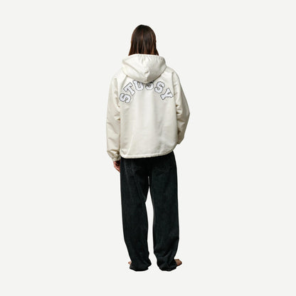 Hooded Coaches Jacket - Bone