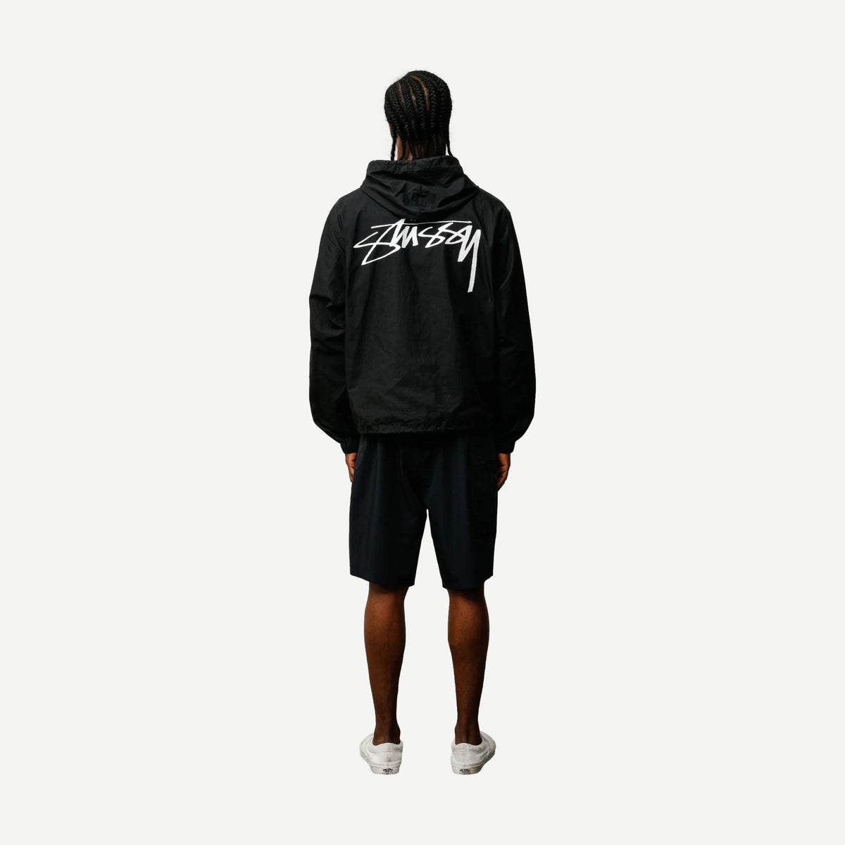 Waxed Cotton Beach Shell - Black