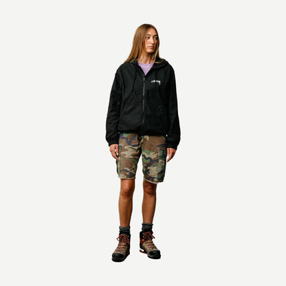 Waxed Cotton Beach Shell - Black