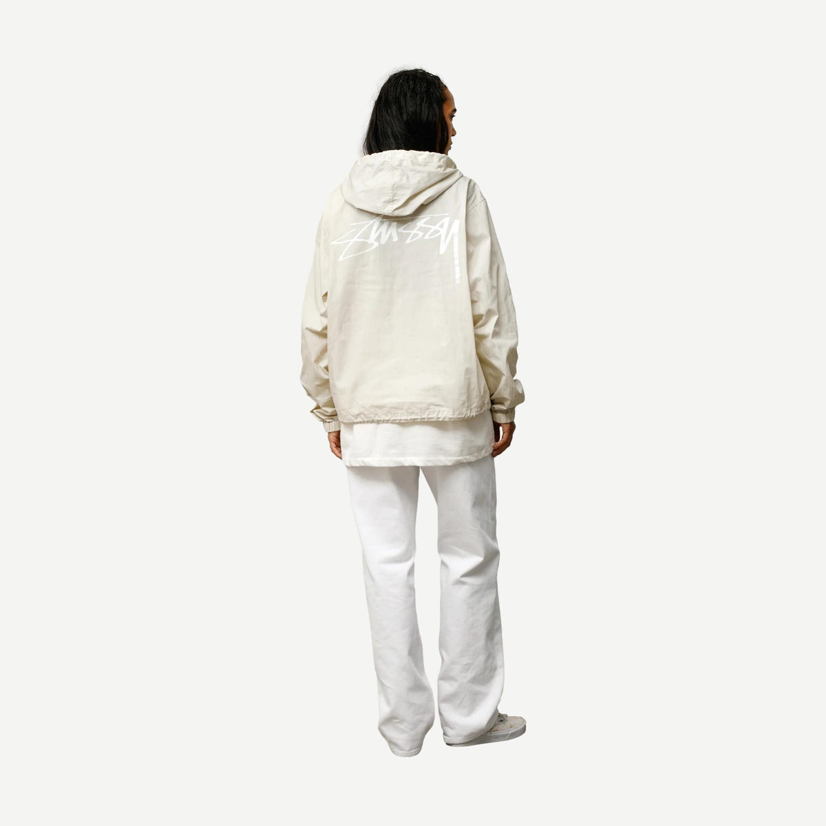 Waxed Cotton Beach Shell - Stone