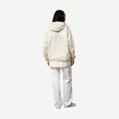 Waxed Cotton Beach Shell - Stone