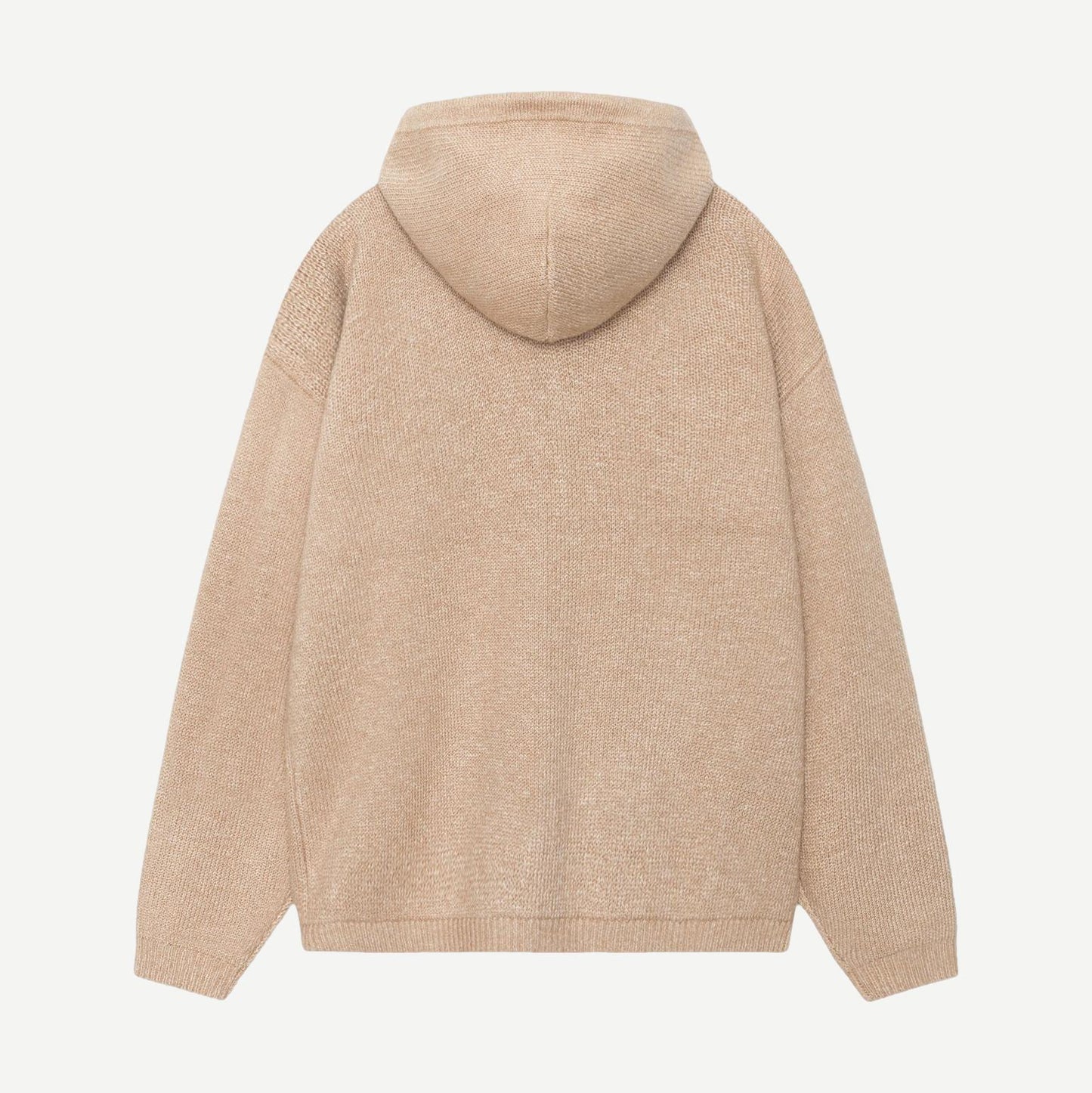 Zip Up Hooded Sweater - Camel - Galvanic.co