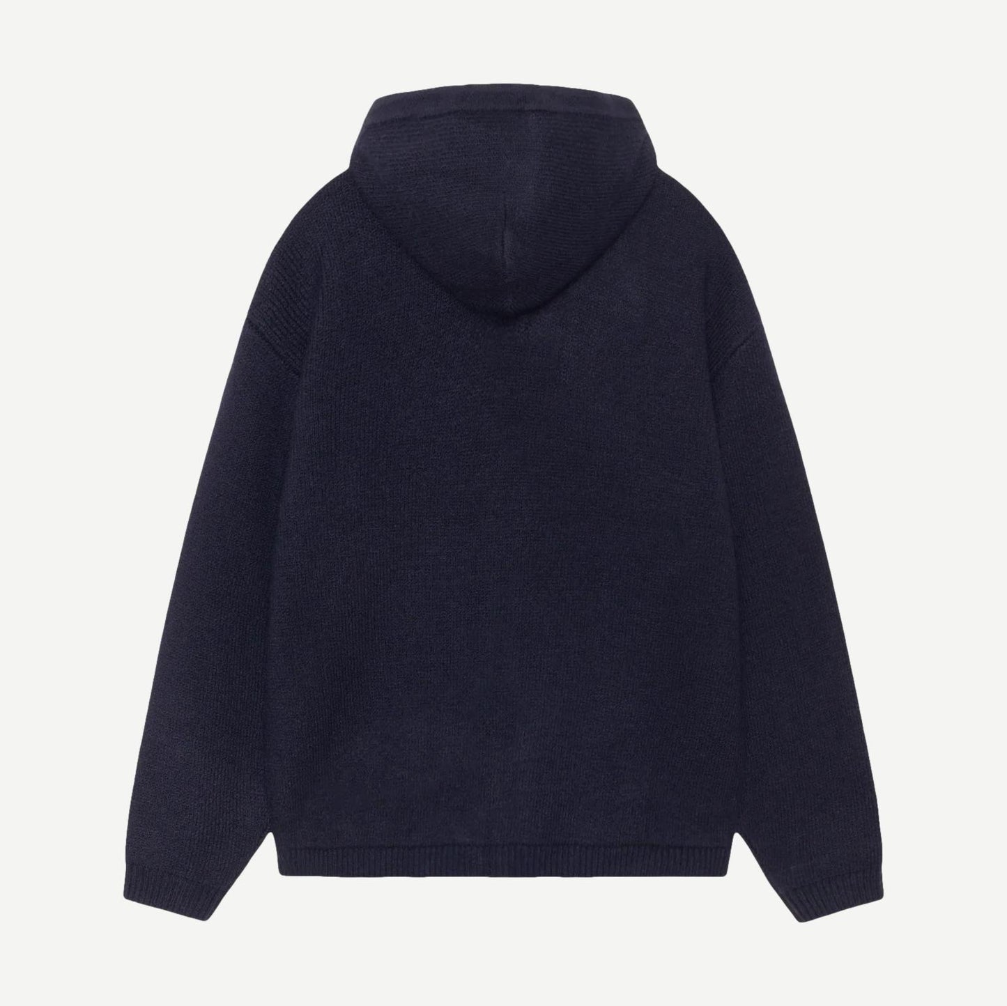 Zip Up Hooded Sweater - Navy - Galvanic.co