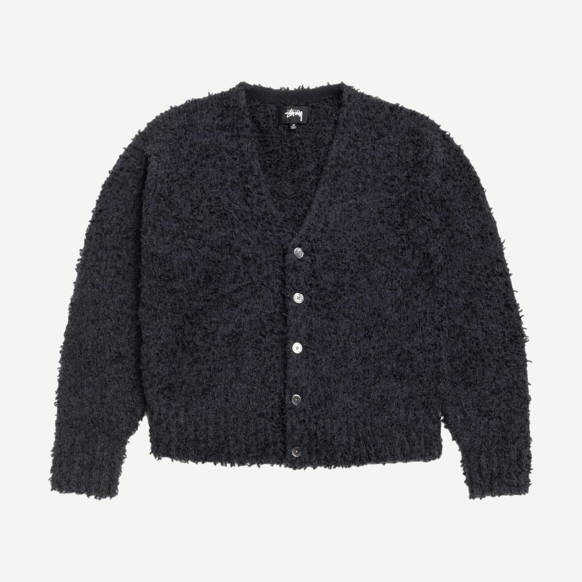 Textured Cardigan - Black - Galvanic.co
