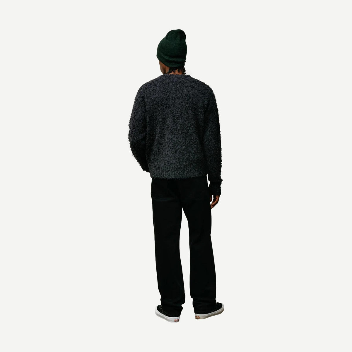 Textured Cardigan - Black - Galvanic.co