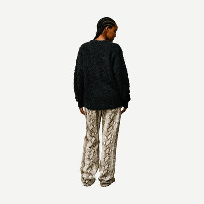 Textured Cardigan - Black - Galvanic.co