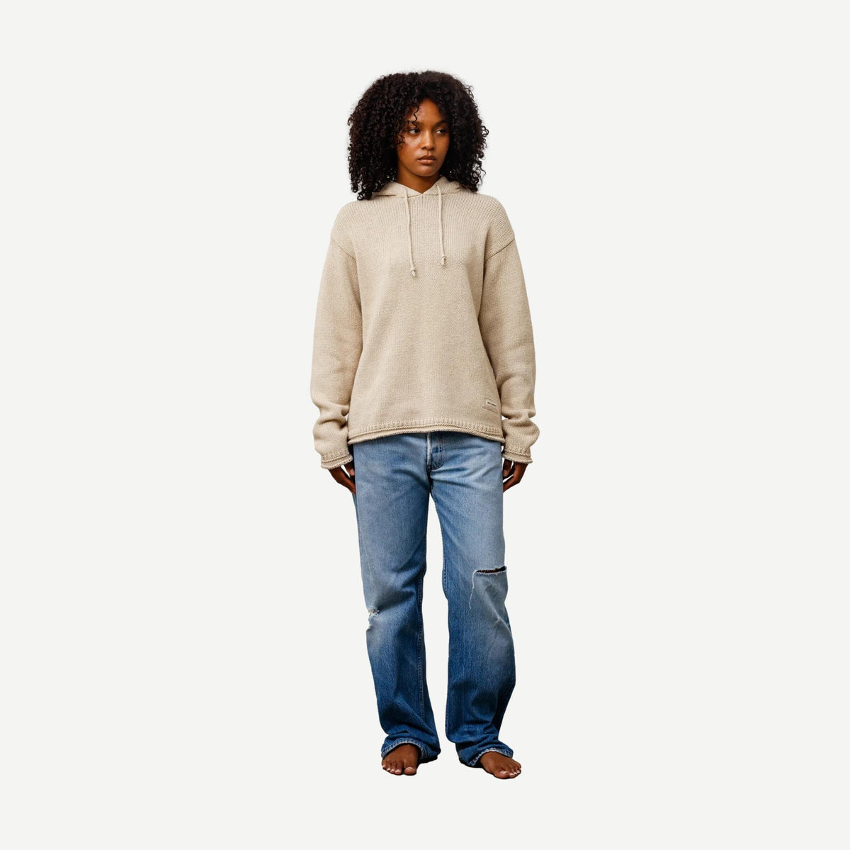 Beach Hooded Sweater - Oatmeal - Galvanic.co
