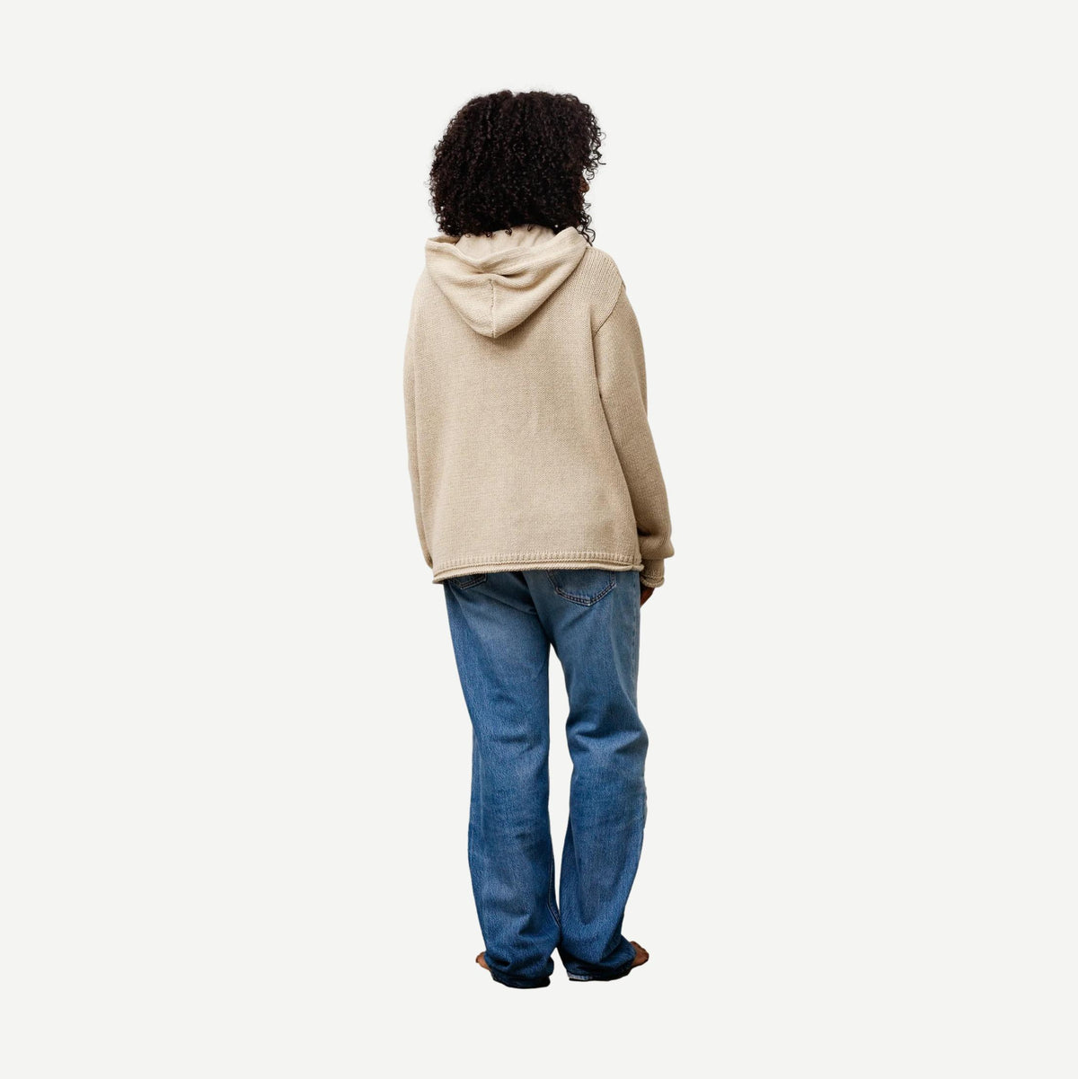 Beach Hooded Sweater - Oatmeal - Galvanic.co