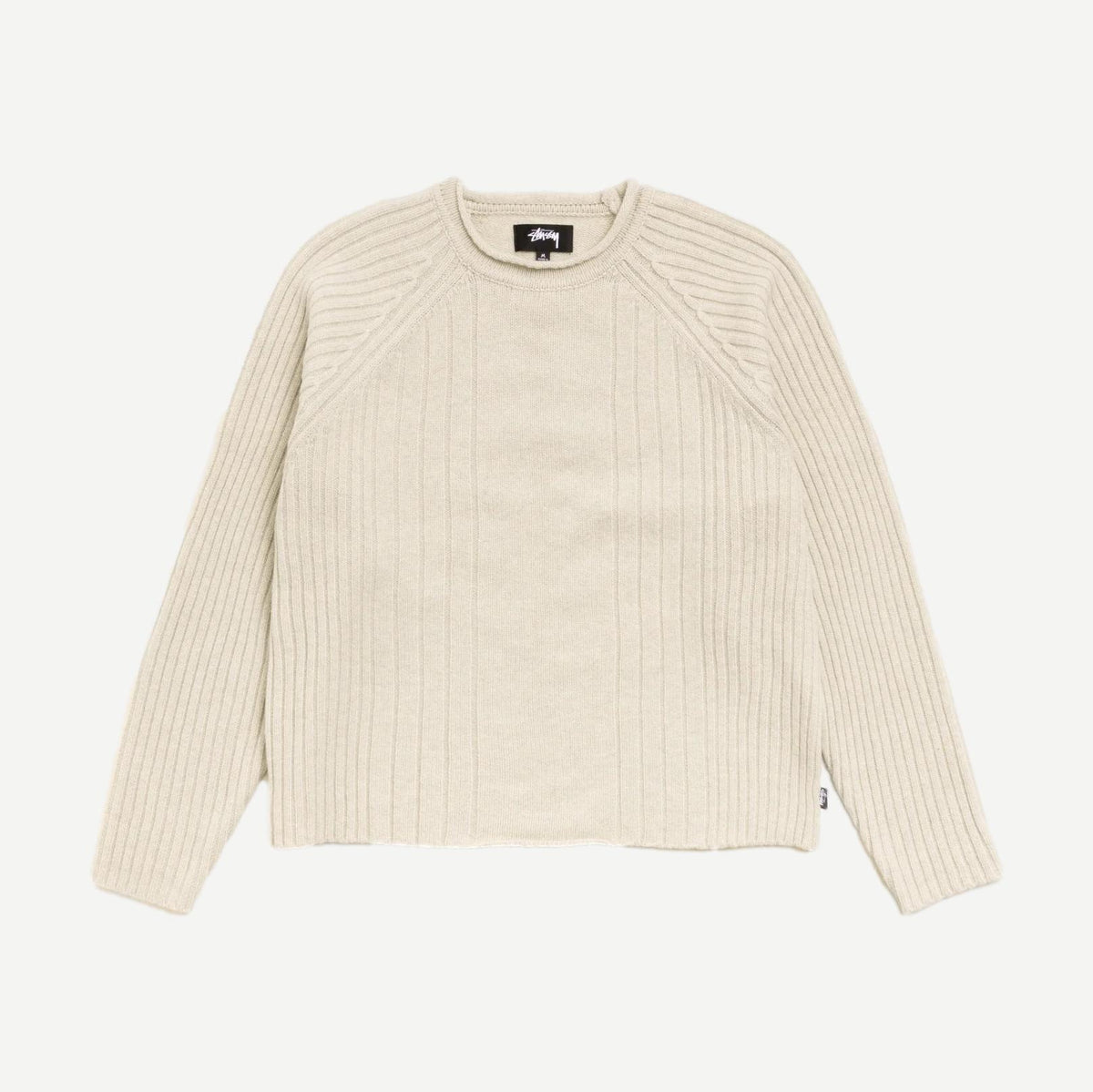 Merino Roll Neck Sweater - Natural - Galvanic.co