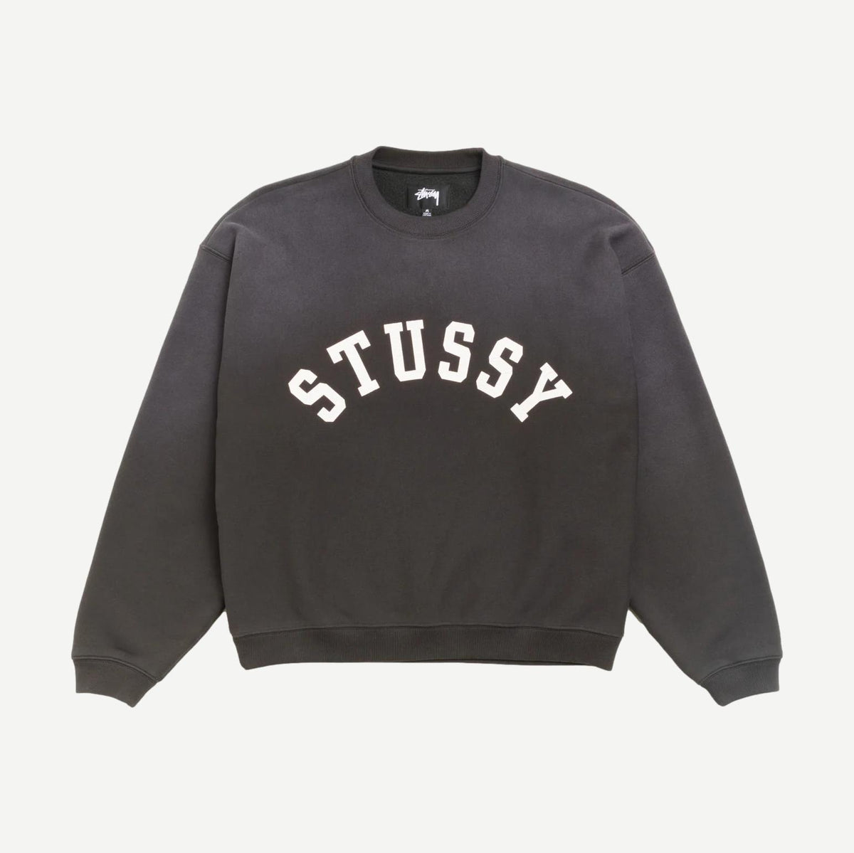 Sun Faded Oversize Crew - Black - Galvanic.co