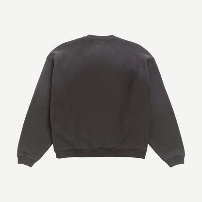 Sun Faded Oversize Crew - Black - Galvanic.co
