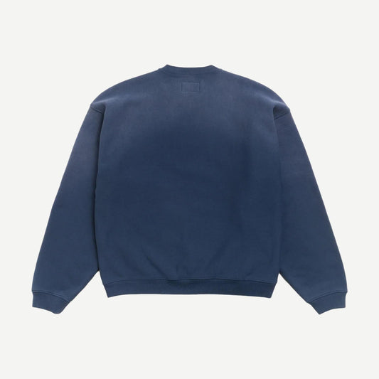 Sun Faded Oversize Crew - Navy - Galvanic.co