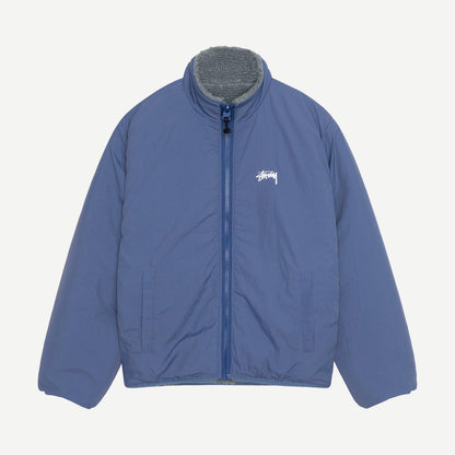Sherpa Reversible Jacket - Blue Stone