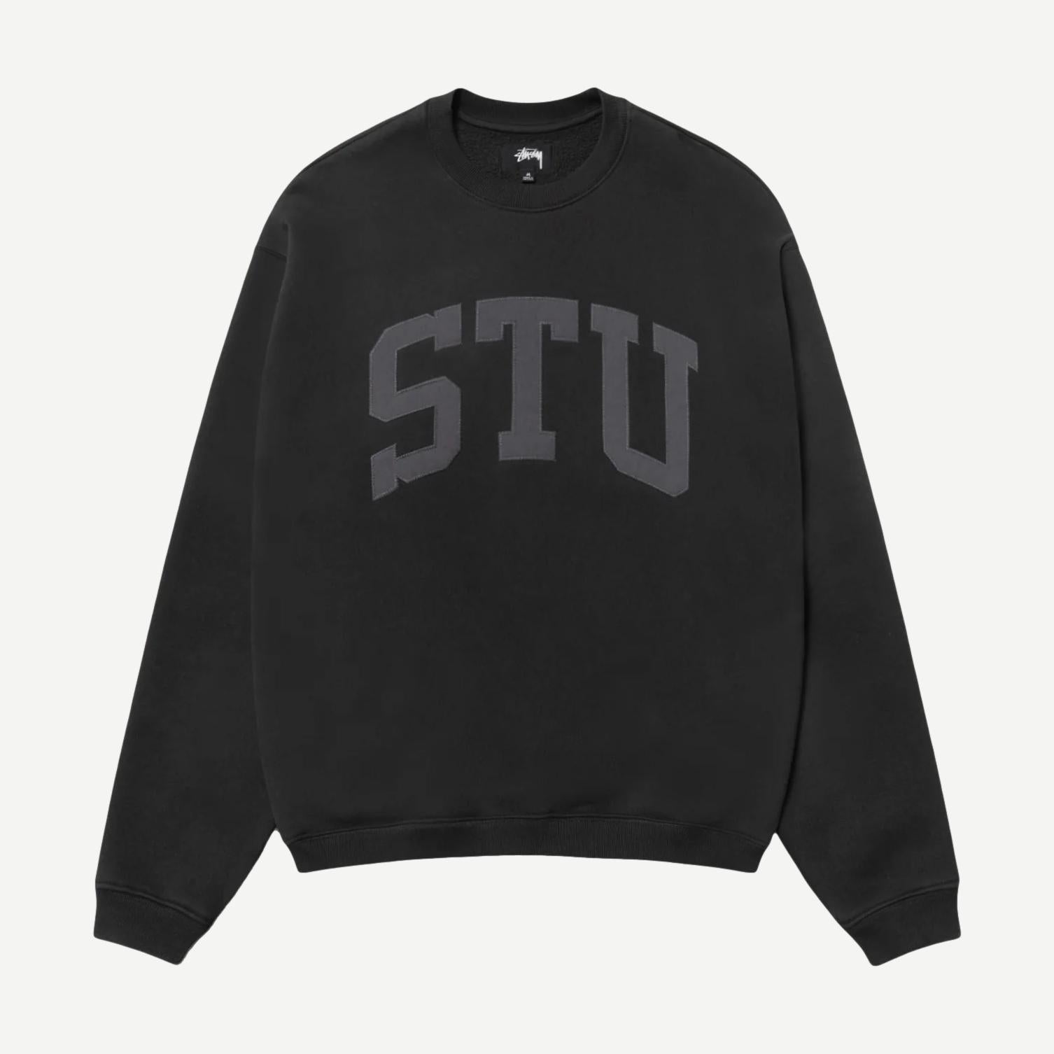 STU Applique Crew - Black - Galvanic.co