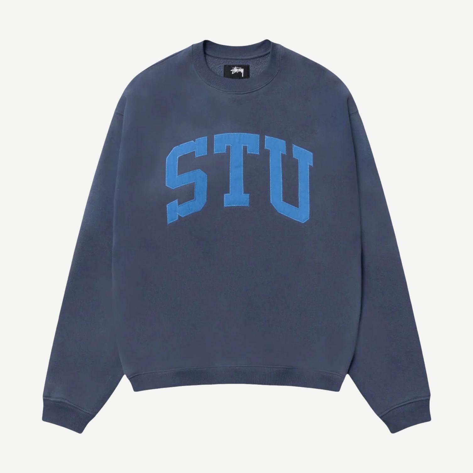 STU Applique Crew - Blue - Galvanic.co