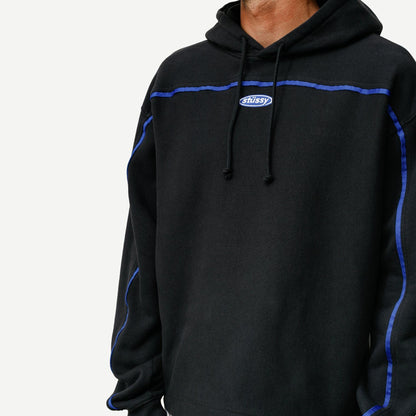 Oval Pullover Hoodie - Black