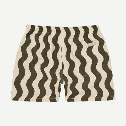 Forest Waver Swim Short - Green/White Stripe - Galvanic.co