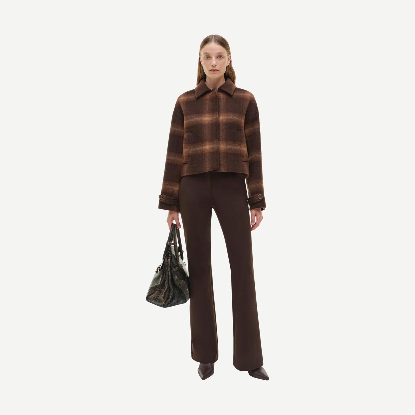 Colby Plaid Jacket - Chocolate Plaid