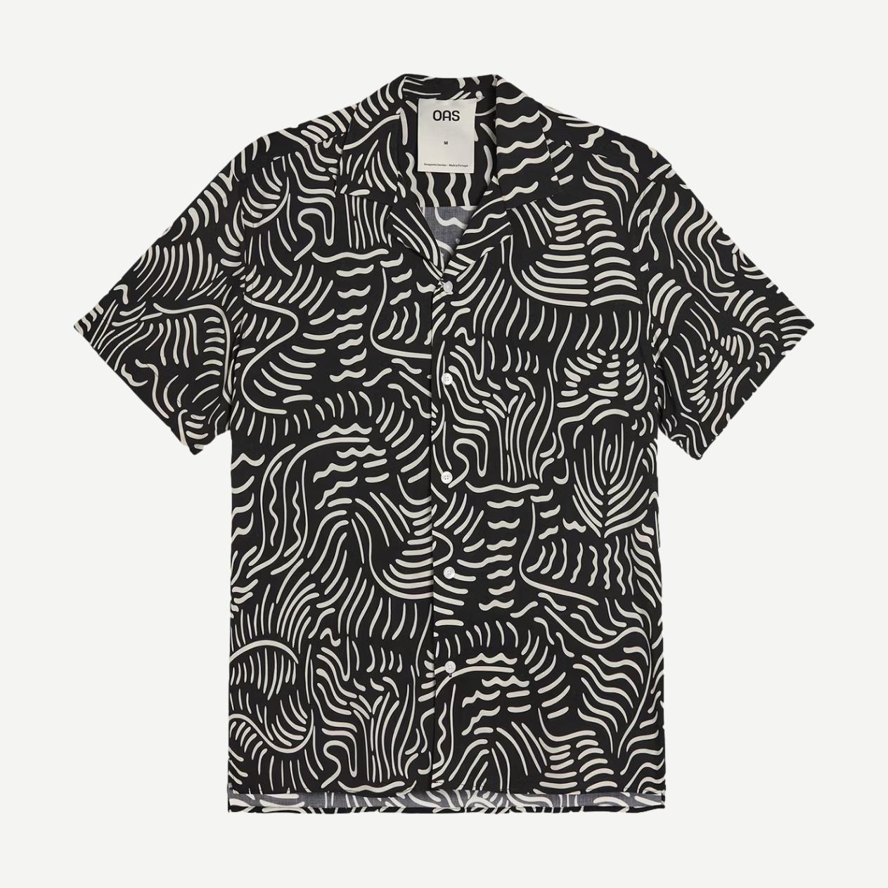 Tar Lorenzo SS Button Up Shirt - Black/White - Galvanic.co
