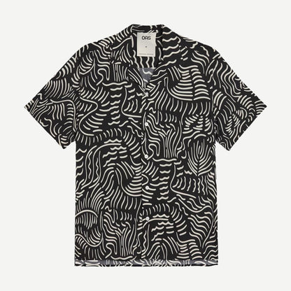 Tar Lorenzo SS Button Up Shirt - Black/White - Galvanic.co