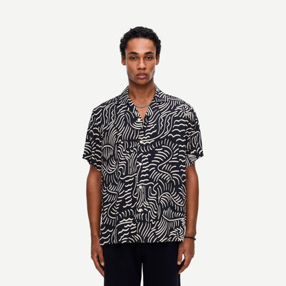Tar Lorenzo SS Button Up Shirt - Black/White - Galvanic.co