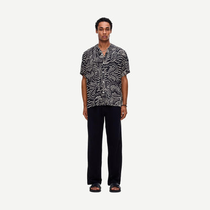 Tar Lorenzo SS Button Up Shirt - Black/White - Galvanic.co