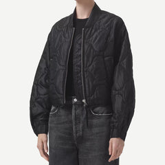 Agolde x Shoreditch Ski Club Iona Quilted Jacket - Black - Galvanic.co