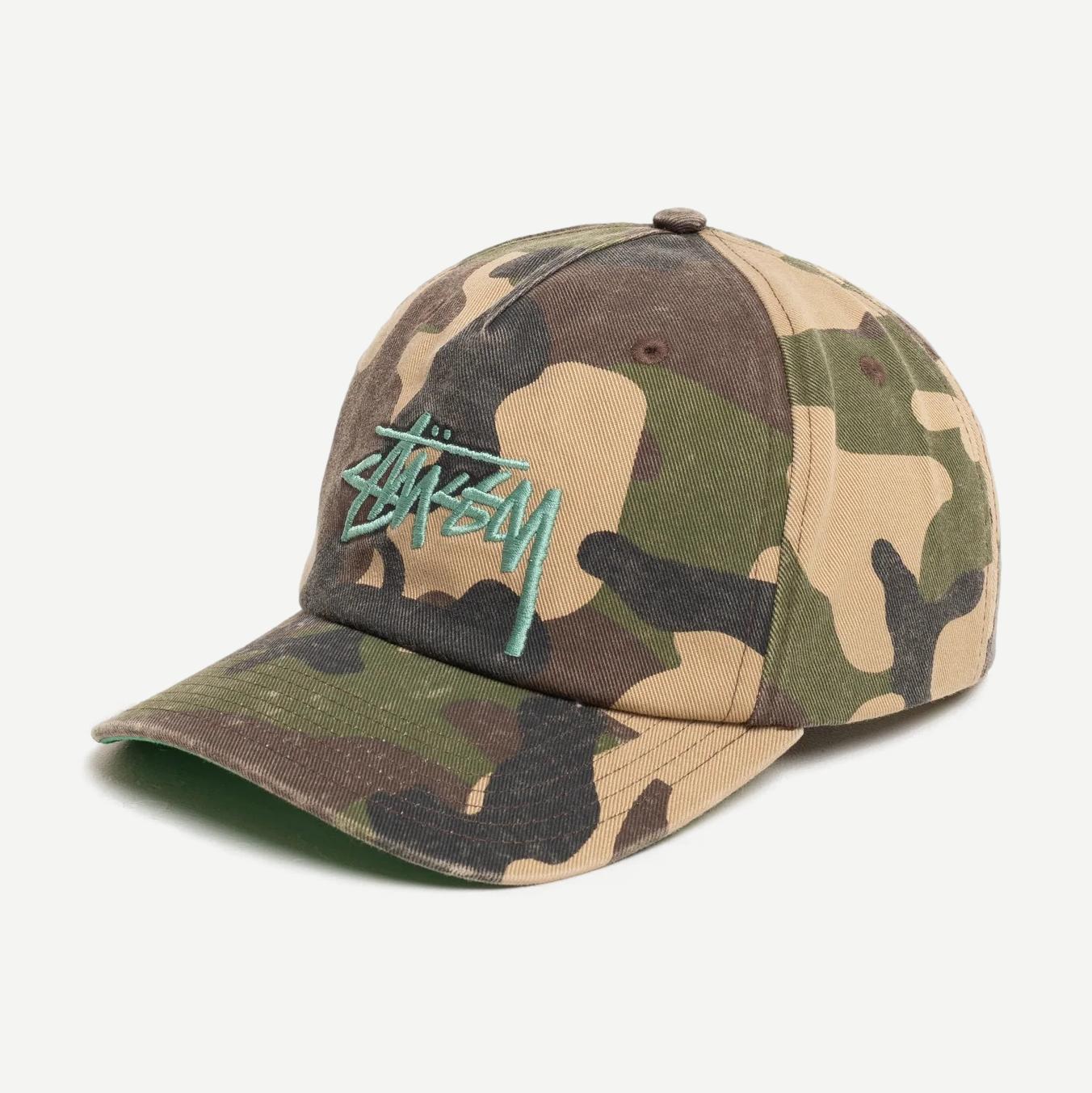 Big Stock Mid Depth Cap - Woodland Camo