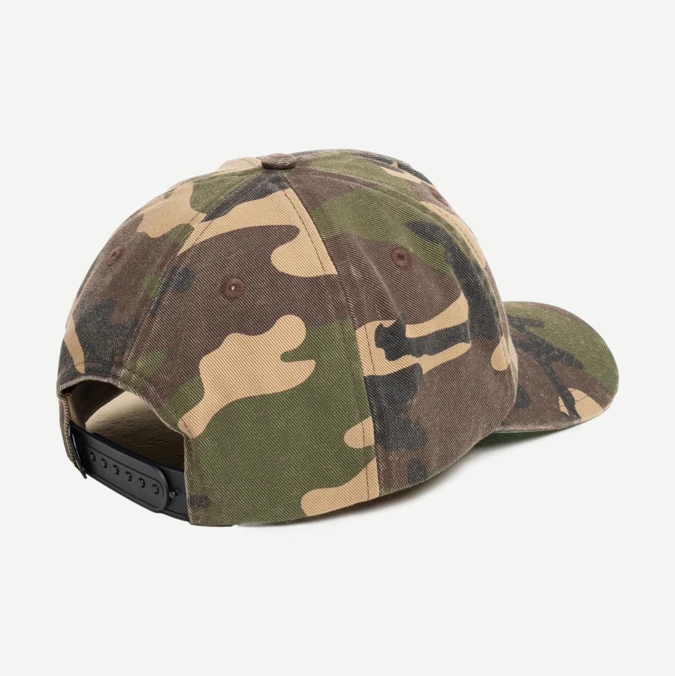 Big Stock Mid Depth Cap - Woodland Camo