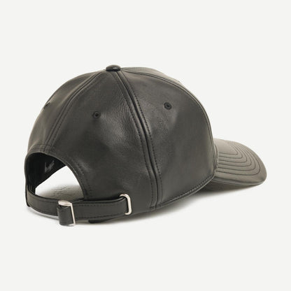 LP Leather Strapback Cap - Black