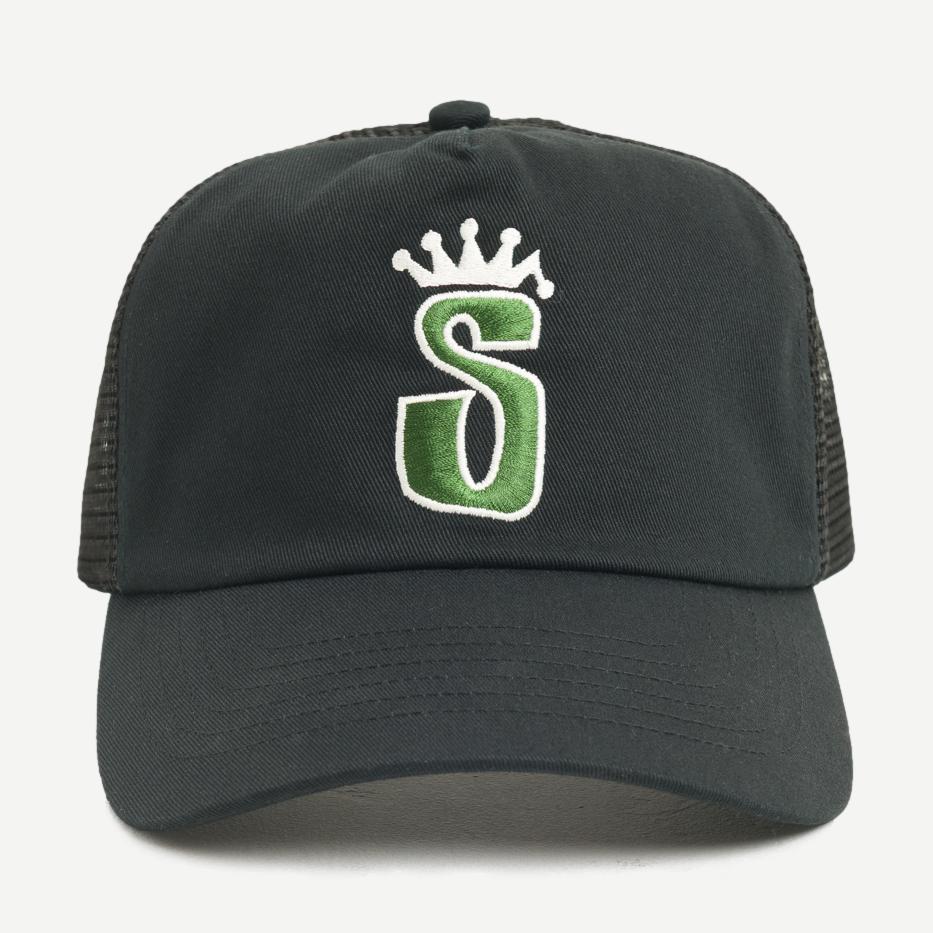 Trucker S Crown Cap - Black