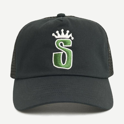 Trucker S Crown Cap - Black