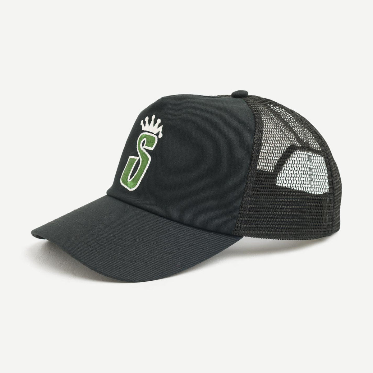 Trucker S Crown Cap - Black