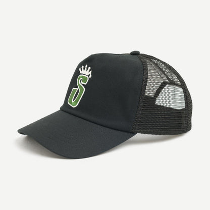 Trucker S Crown Cap - Black