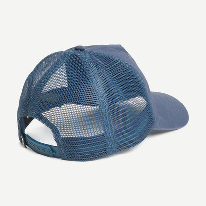 Trucker Cursive Stitch Cap - Navy