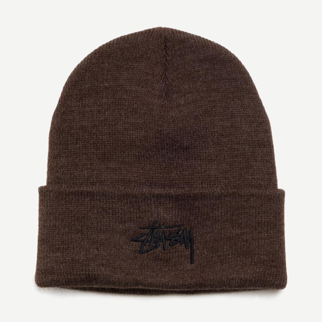 Stock Cuff Beanie - Heather Brown