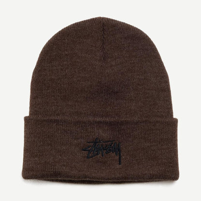 Stock Cuff Beanie - Heather Brown