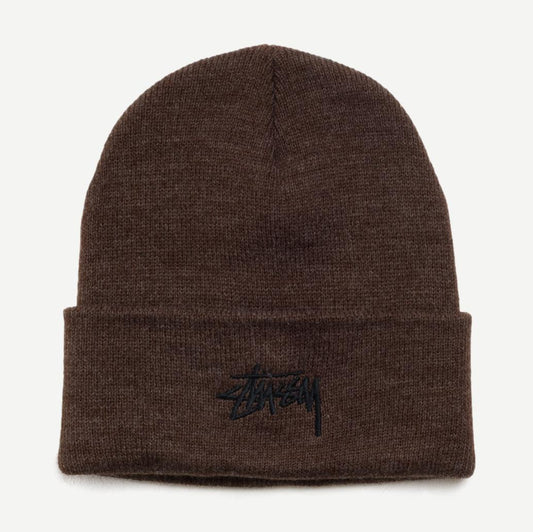 Stock Cuff Beanie - Heather Brown