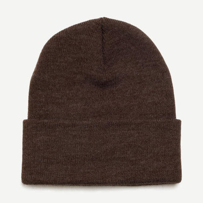 Stock Cuff Beanie - Heather Brown