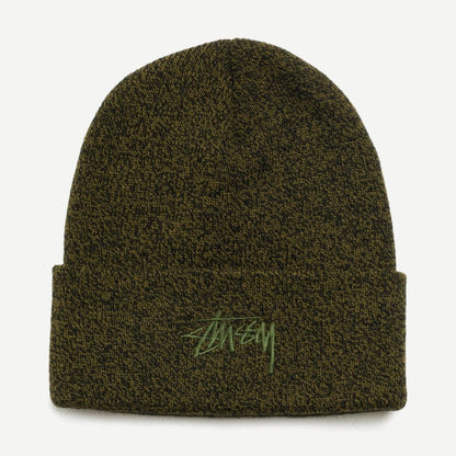 Stock Cuff Beanie - Marled Olive