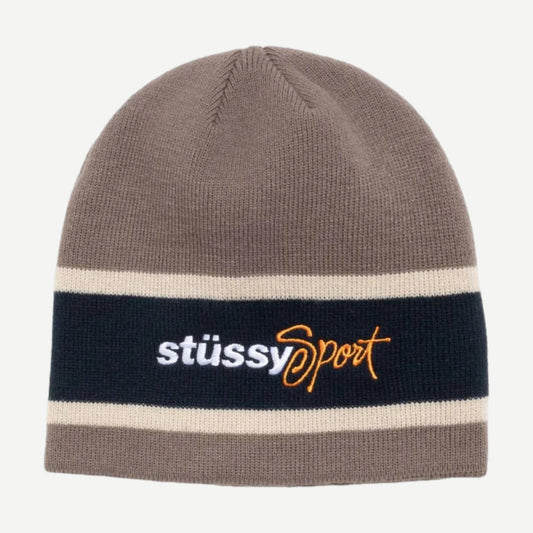 Stussy Sport Stripe Skullcap - Sand