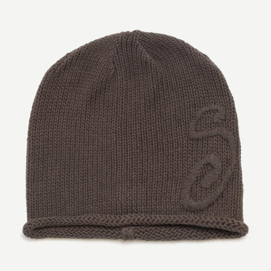 S Knit Skullcap - Brown