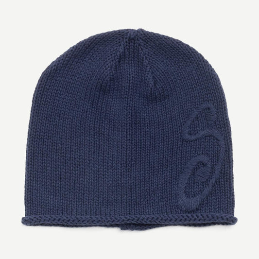 S Knit Skullcap - Navy