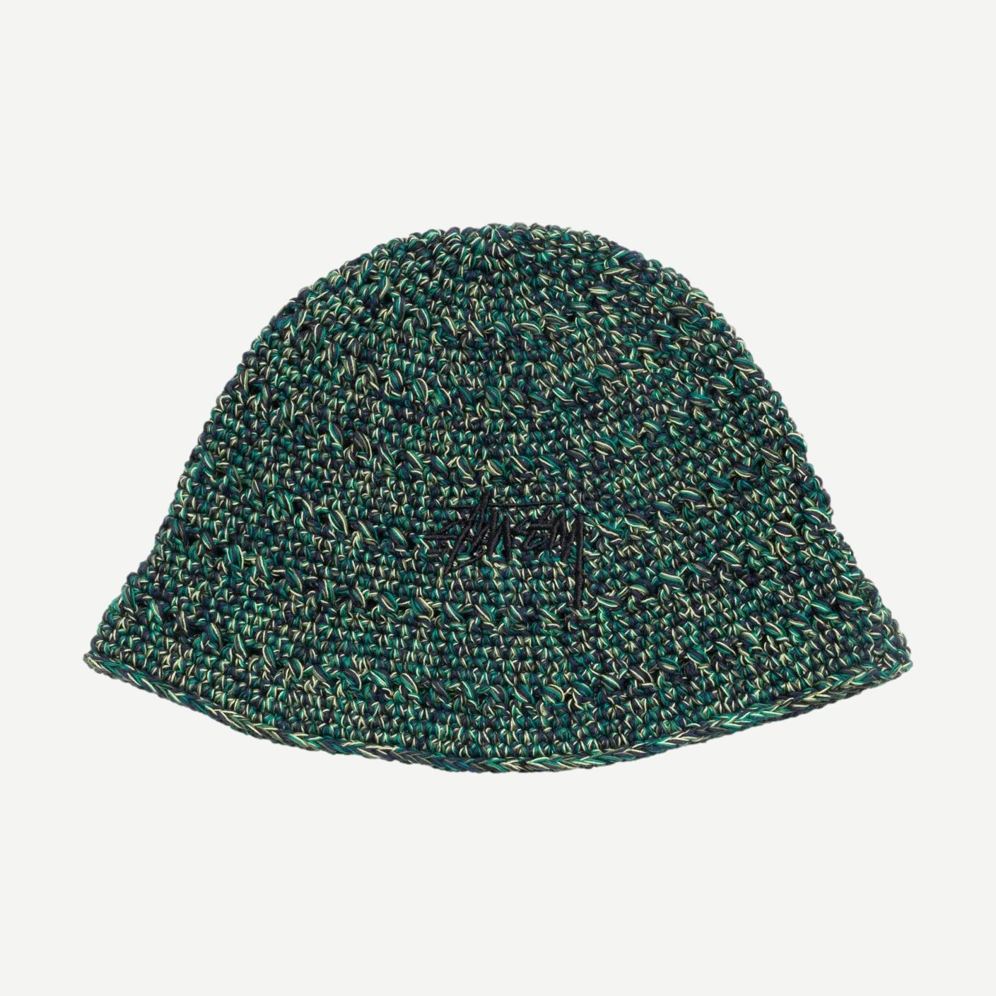 Hemp Stock Knit Bucket - Multi Green