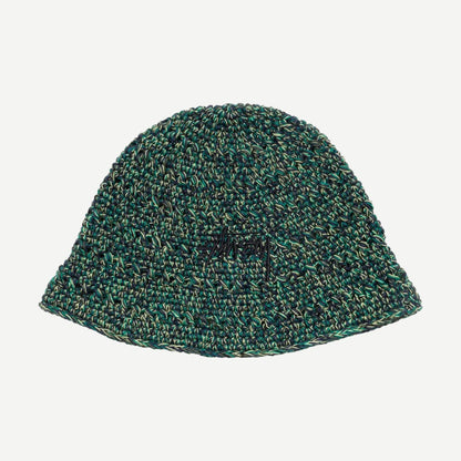 Hemp Stock Knit Bucket - Multi Green