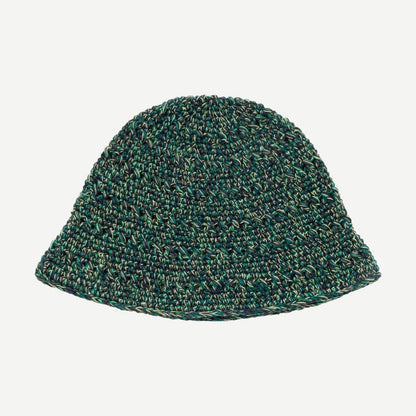 Hemp Stock Knit Bucket - Multi Green