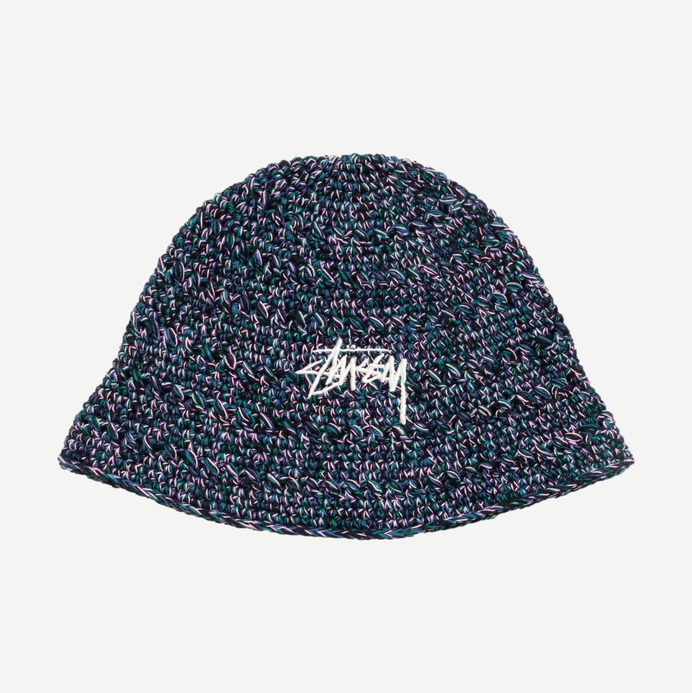 Hemp Stock Knit Bucket - Multi Navy - Galvanic.co