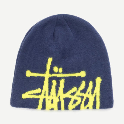 Brushed Out Basic Skullcap - Navy