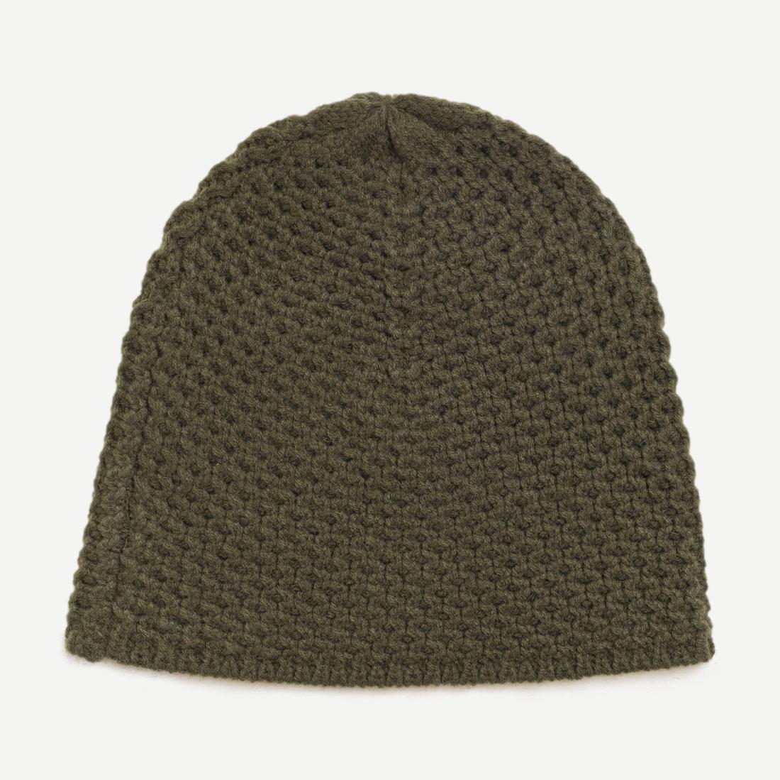 Textured Knit Skullcap - Olive